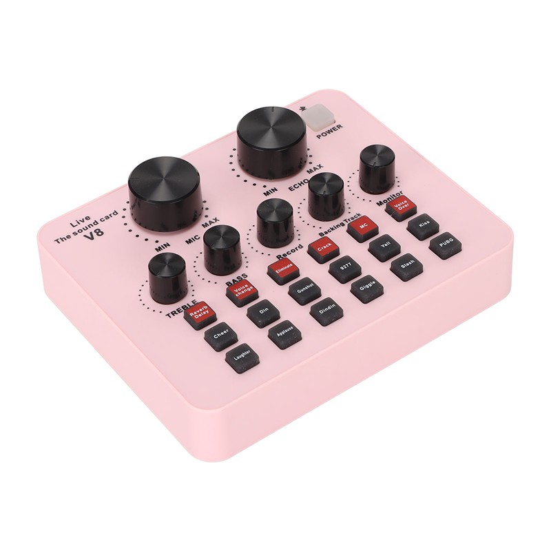V8 USB Live Sound Card 48KHz 16 Bits Dual Channel