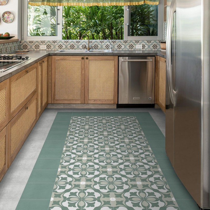 16-Pack Peel and Stick Floor and Wall Tile for Kitchen