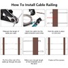 BLIKA 50 Pack Cable Railing Swage Threaded Stud Tension End