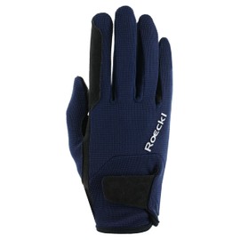 Roeckl Sports riding gloves MEURA, tournament summer gloves, blue 7.5