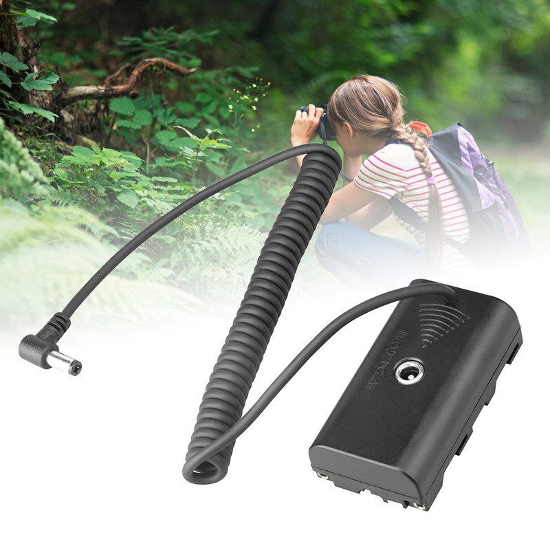 NP F550 Dummy Battery ABS Coiled Cable Dummy Battery Power