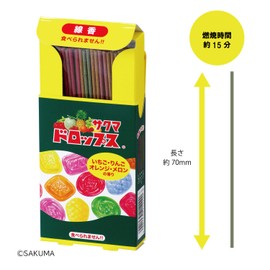 Kameyama Sakuma Drops Collaboration Incense Sticks, R, Approx. 1.0 oz (28 g), Approx. 90 Sticks, Short Type, Approx. 2.8 inches (70 mm) Incense