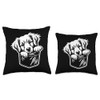 Cute Golden Retriever Peeking Dog Graphic Design Throw Pillow