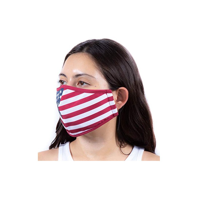 Headmost Comfymask 3 Layer Large Fabric Facemask: Water Repellent, Washable,