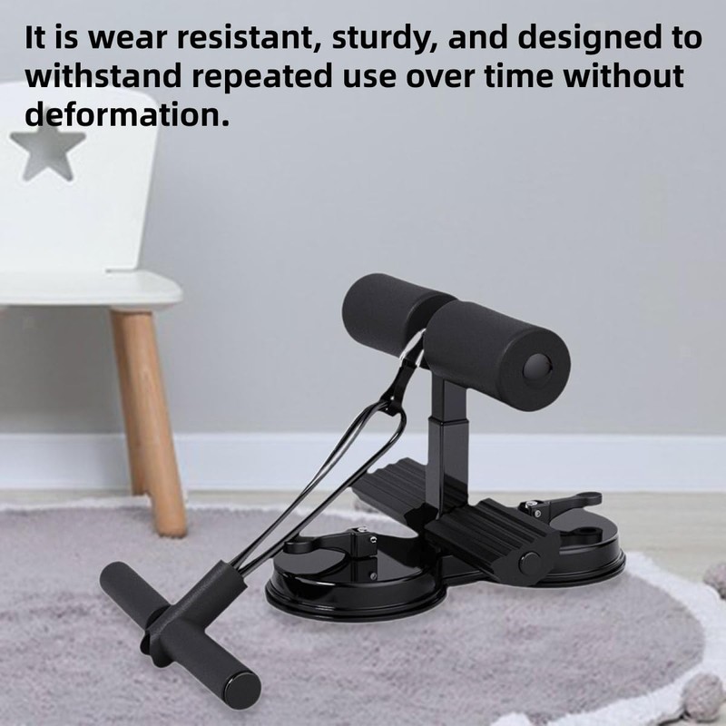 AIMALL Sit-Up Assistant with Double Suction Cup and Resistance Band