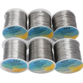 Stainless Steel Craft Wire, Stainless Steel Sculpture Wire 18AWG (1mm Thick), Matching Wire for Sculpture, Flexible Metal Wire for Making Skeleton Dolls, DIY Crafts