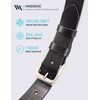 WOLFANT Leather Belt for Men,100% Italian Full Grain Real Solid