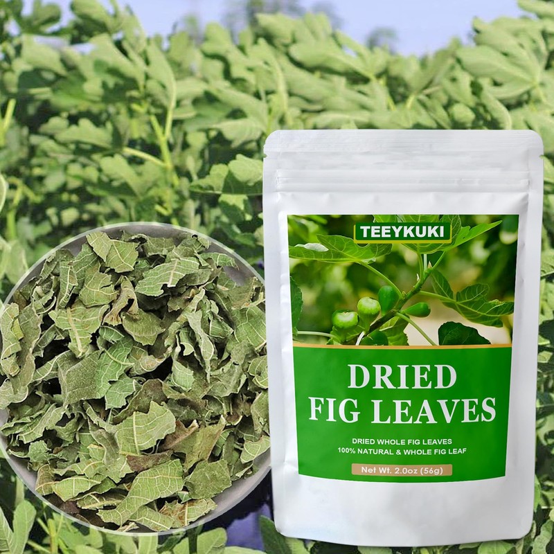 Premium Dried Whole Fig Leaf, 2.0oz(56g), Fig Leaves, Fig Leaf