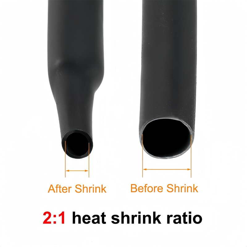 BOXONLY 120mm Dia 191mm Flat Width EVA Heat Shrink Tubing