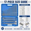 17-Piece SDS Plus Drill Bit and Chisel Set for Masonry