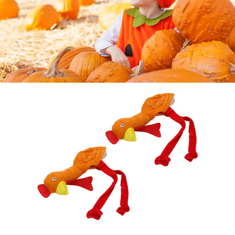 2Pcs Turkey Hat Light Bright Colors Durable Polyester Soft Breathable