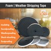 AJ Sign World 1/2in x 1/2in Weather Stripping Foam Insulation