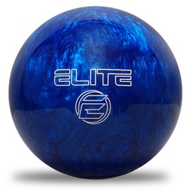 ELITE Star 10-Pound Bowling Ball - Plastic - Designed for Spare Shooting and Bowling Practice - Blue Pearl - Extra Large Drilling