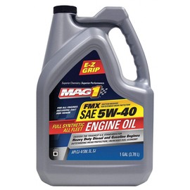 MAG 1 Full Synthetic Diesel Engine Oil, 1 gal Bottle, SAE Grade: 5W-40, Amber - MAG62627