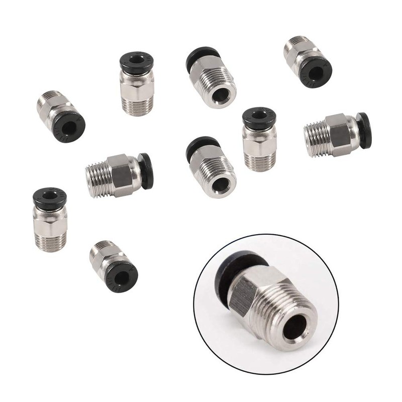 Aokin 10 Pcs PC4-M10 Pneumatic Fitting for Creality Ender 3/3