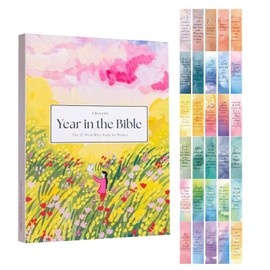 Benaewa Journal, A Beautiful Year in The Bible for Women, 30 Pcs Bookmarks for Book Lovers, Study Journal