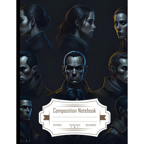 Composition Notebook College Ruled: Book Page, Criminology Concept Art, Movie