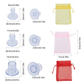 GORGECRAFT 15 Pairs High Heel Protectors, 3 Sizes Shoe Heel Protectors Stopper Covers for Weddings, Parties, Outdoor Events, Avoid Falls