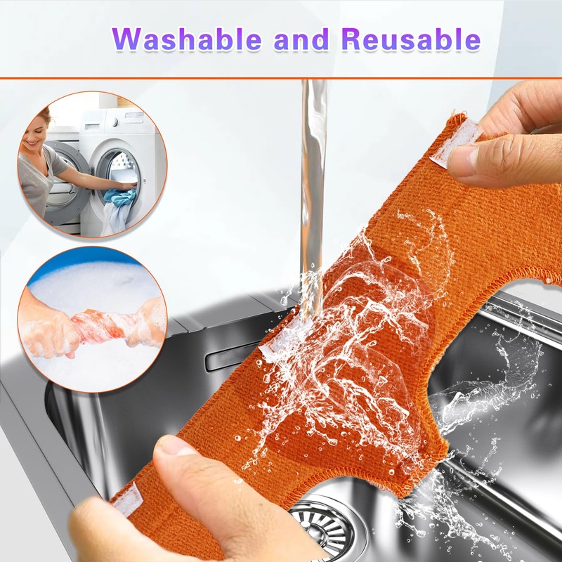 WVD 8 Pcs Hard Hat Sweat Bands, Cotton Hardhat Sweatbands,