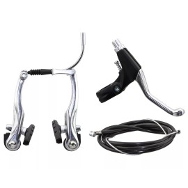AltaLine Bike Bicycle Alloy Complete REAR V-Brake Set 110mm Silver.