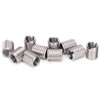 ViaGasaFamido Insert Nut Split Groove Type Stainless Steel 10 Pieces