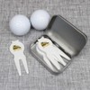 Azeeda 'Let's Doze Bulldozer' Golf Divot Tool/Repair Fork Gift Set