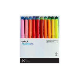 Cricut 2008783 Marker Pen Set, Ultimate, Medium Point, Pack of 30, for Use with Infusible Ink Compatible Blanks and EasyPress or Autopress, Plastic, 30 Count
