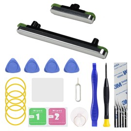 Power On Off Volume Button Key Replacement for Pixel 7 Repair Part, with Toolkit (Snow)