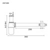 Ibergrif M20505 Bottle Trap 1 1/4, P-Trap, Bathroom Sink Tap