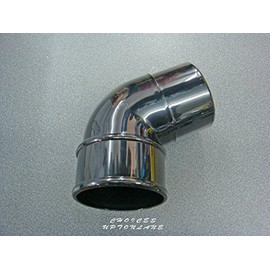 FLOPLAST 68mm Round Gutter Pipe 112 Degree Offset Bend - Black