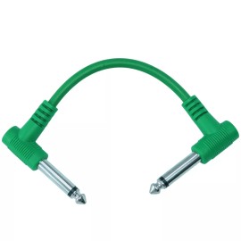 YOVUS 10PACK 6" right angle 1/4 to mono guitar to effect pedal board cable patch cords