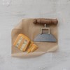 Creative Co-Op, Natural Stainless Steel Cheese Knife with Wood Handle,