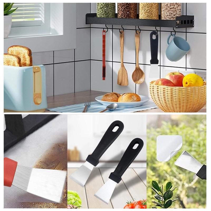 5pcs Oven Scraper Tool Non Scratch Super Scraper Non Scratch