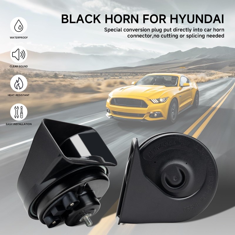 FARBIN Car Horn Compatible with Hyundai/Kia. 12V Waterproof Auto Horn