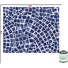 Reflections 2 Ft X 2 Ft Above & Inground Swimming Pool Vinyl Liner Repair Kit with Glue