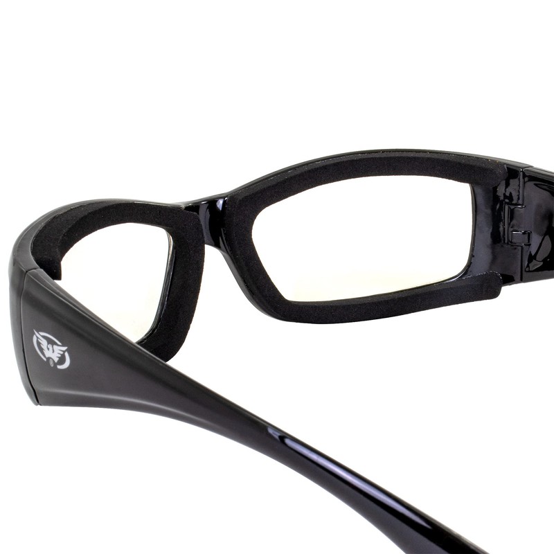 Global Vision Stray Cat 24 Auto-Darkening Photochromic Motorcycle Sunglasses Gloss