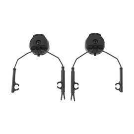 OTOTEC 1Pair Tactical Helmet Rail Adapters Headset Support Helmet Arc Rail Adapter Compatible with Peltor Comtac Headset Support for Connected to Fast/ACH/MICH Series Helmet