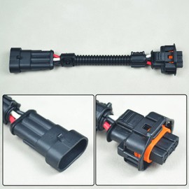 6" MAP Sensor Adapter Harness Connect GM Gen 3 LS1 LS2 LS7 to LS3 LS9 L99 ZR1 L76 LSA, Connect to LS9 ZR1 MAP Sensors 12592525, for GM LS Engines, 6 inches