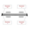 Utopia Alley Adjustable 72-Inch Double Shower Curtain Tension Rods -
