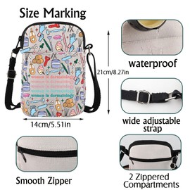 Dermatologist Gift Women in Dermatology Crossbody Bag Skin Care Specialist Gift (Women in Der CA CB)