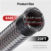 EVIL ENERGY 8AN Fuel Line Kit 20FT, 8AN Hose Stainless