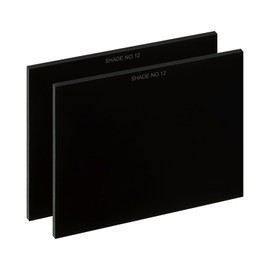 PATIKIL Welding Len Shade 12 Glass 4.33 x 3.54 Inch/110 x 90 mm, 2Pcs Hardened Glass Black Darkening Filter Plates Covers Replacement for Weld Helmet Hood