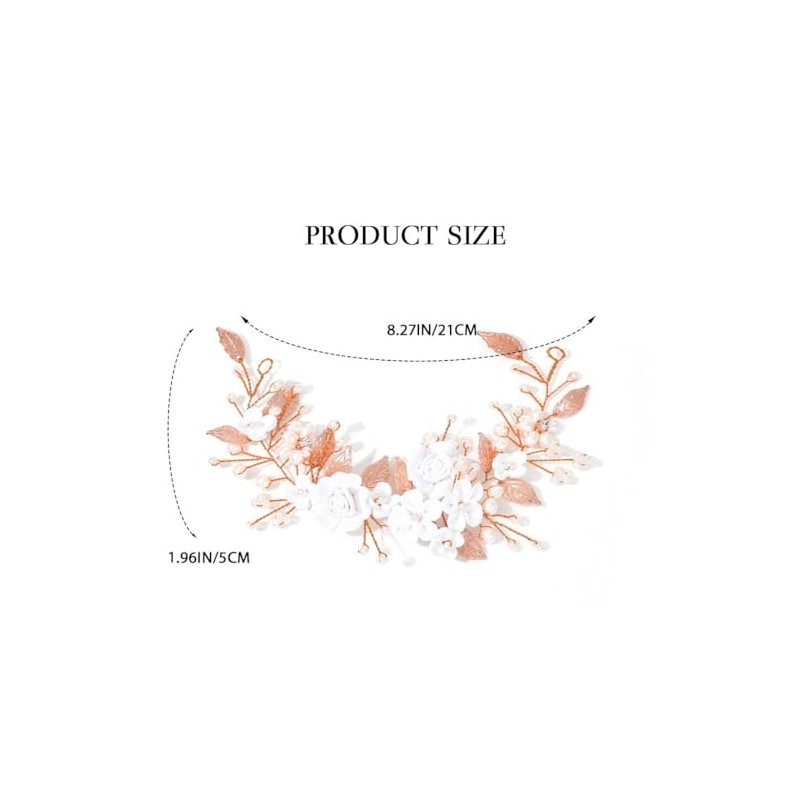 CASDRE- Enredadera para el cabello de novia con flores de