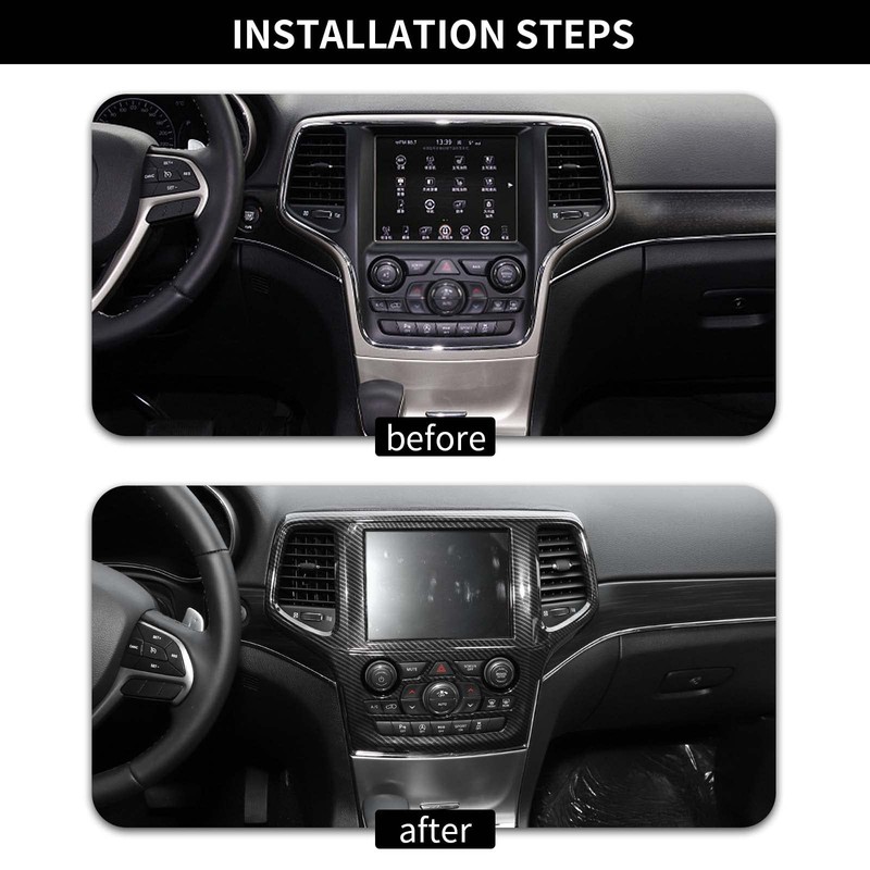 Hoolcar Center Console Navigation Panel Trim Middle Air Conditioning Vent