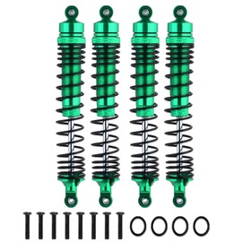Losi Lmt Shocks, Aluminum 130MM RC Shocks for LOSI 1/8 LMT SOLID AXLE 4WD MONSTER TRUCK LOS04022, Aluminum front/rear Shocks LOS243013 for 1/8 RC Car Upgrade Parts(Green)