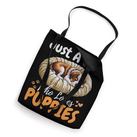 Just A Girl Who Loves Puppies Pugs For Girls For Dog Lover Tote Bag