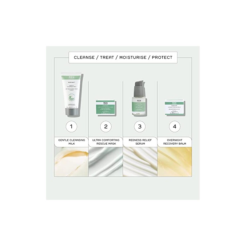 REN Clean Skincare Evercalm Overnight Recovery Balm, Travel Size 15ml
