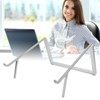 Laptop Stand Aluminium Tablet Riser Foldable Portable Notebook Holder Silver