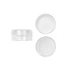SE 12-Piece Set of Clear Round Plastic Storage Containers with