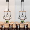 Farmhouse Dining Room Pendant Light Fixture Over Table, 3-Light Rustic